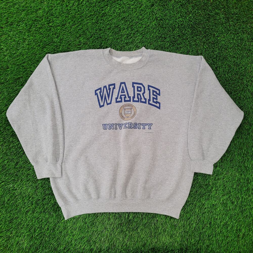 Vintage 2002 Ware University Sweatshirt 2XL 26x26 Boxy USA